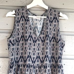 NWT SUNDRESS/JUMPER BOHO GYPSY MOSAIC PRINT/DROP WAIST/FLOUNCE RUFFLE